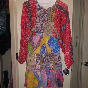 Anthropologie peasant dress